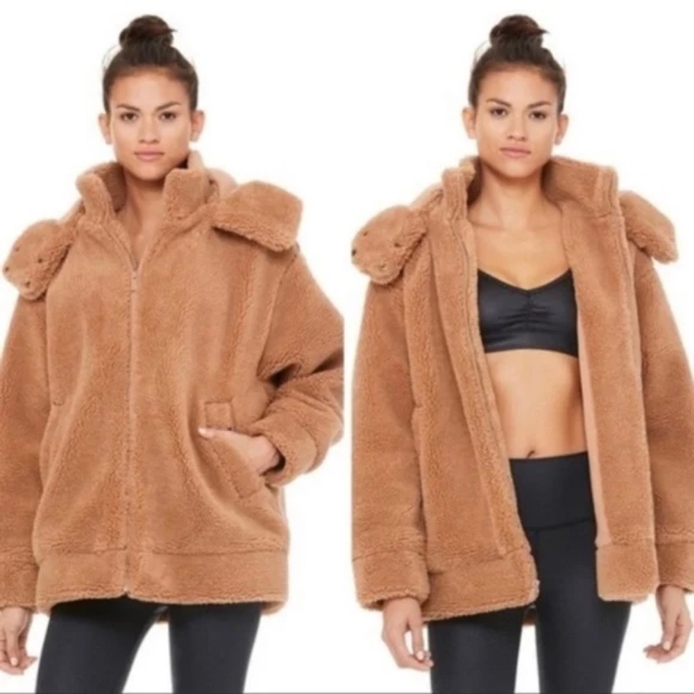 Alo Yoga Norte Sherpa Oversized Jacket Size XSmall